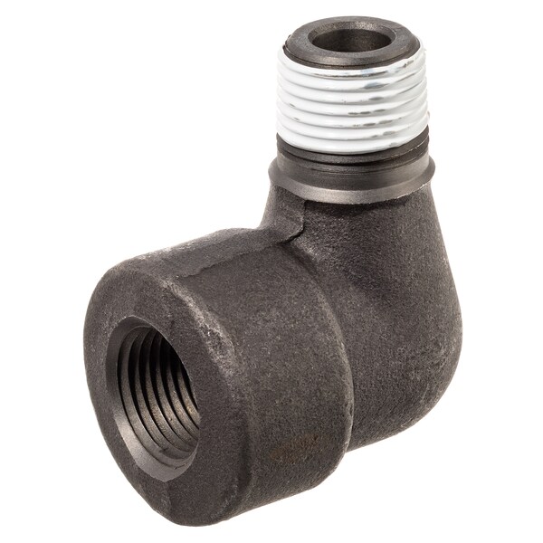 Usa Industrials Street Elbow 3/8" Pipe, FNPT x MNPT, Black-Coated Steel ZUSA-PF-6654 - main